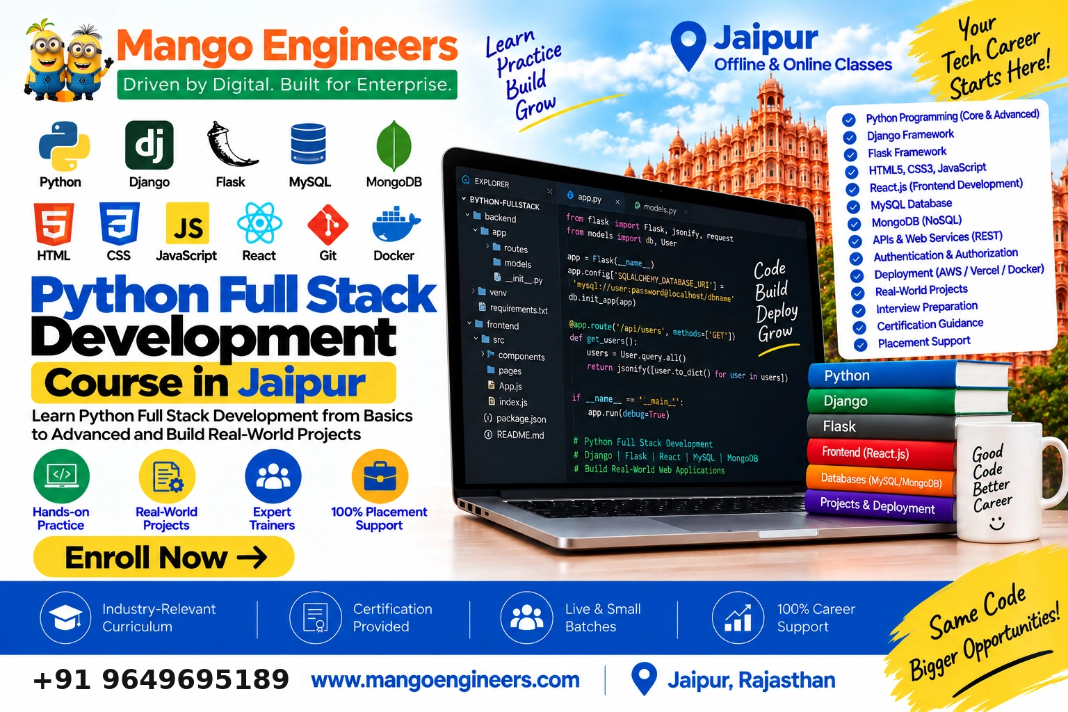 Python Full Stack course in Jaipur