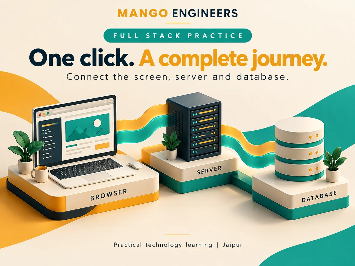 Trace Your First Full Stack Request from Browser to Database — conceptual illustration