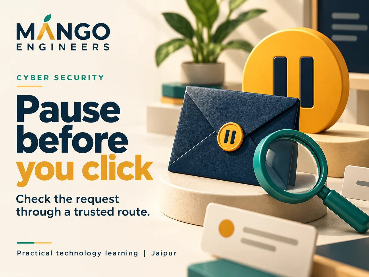 Inspect a Suspicious Message Without Following Its Links — conceptual learning illustration