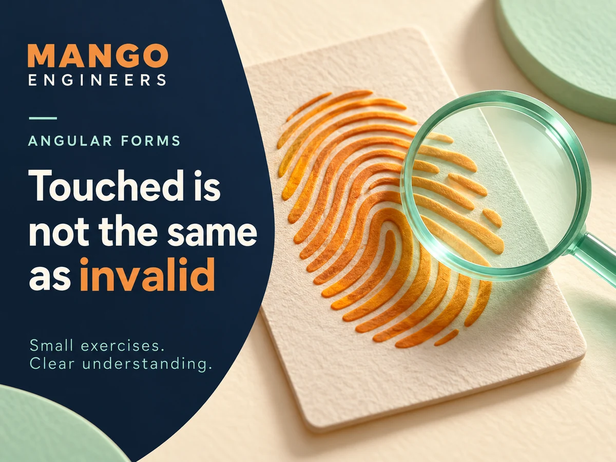 Angular Forms: Observe Validity, Dirty and Touched as Separate States — conceptual learning illustration