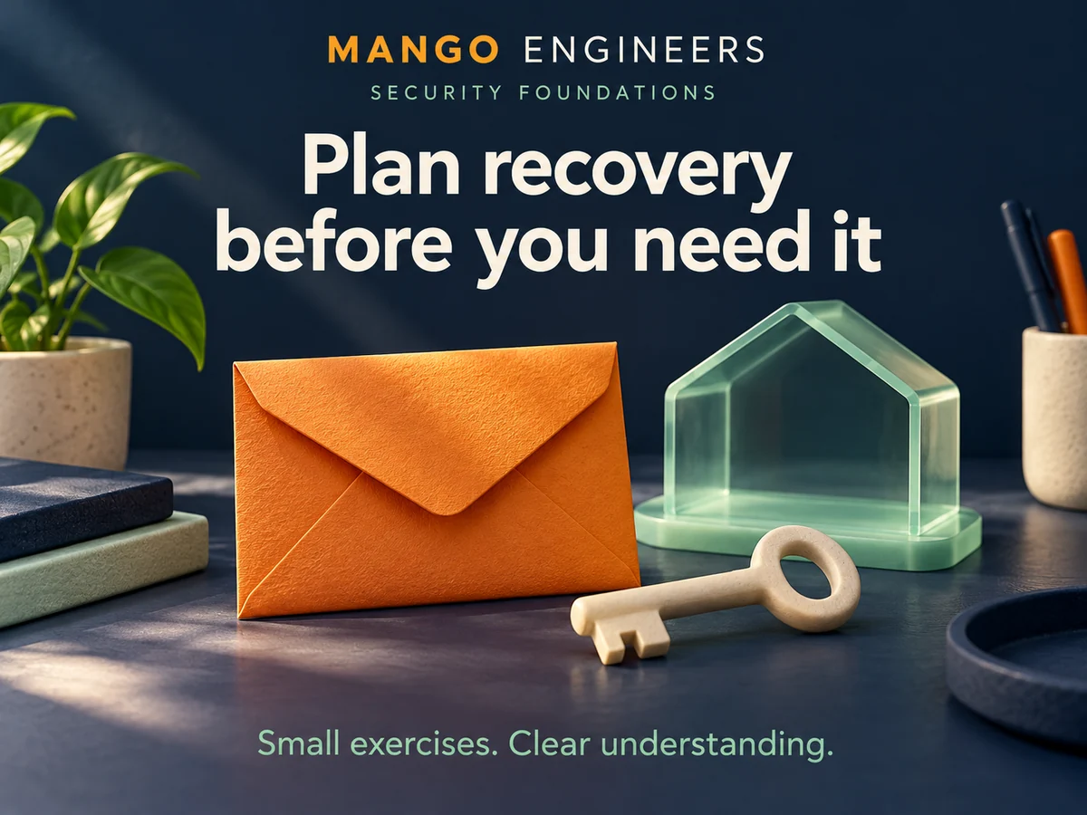 MFA Recovery Planning: Write a Private Account-Recovery Checklist — conceptual learning illustration