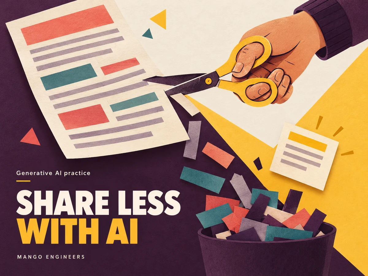 Generative AI Practice: Design the Smallest Useful Input — conceptual learning illustration