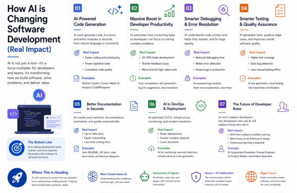AI software development code generation productivity future roles