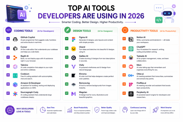 AI tools developers coding design productivity tools