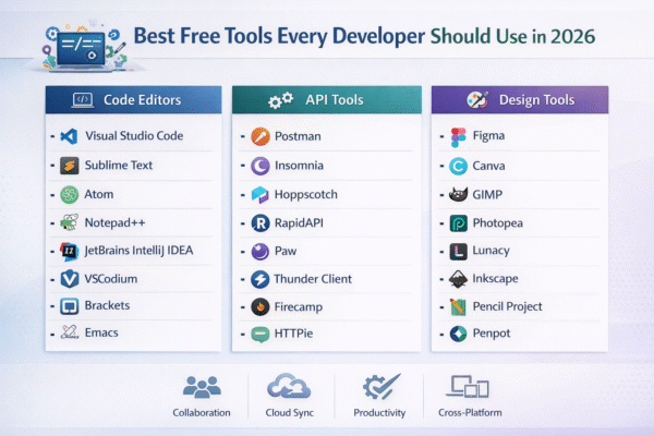 best developer tools vscode postman figma github