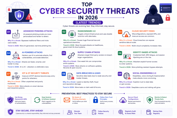 cyber security threats AI attacks ransomware phishing prevention