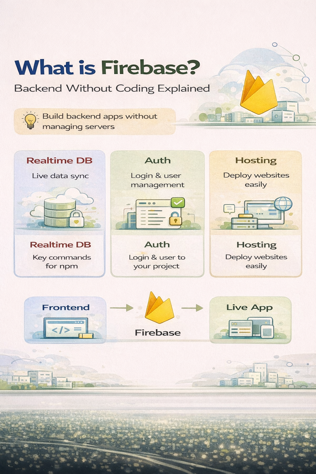 Firebase realtime database authentication hosting explained