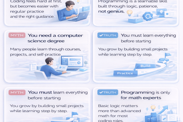 programming myths coding is hard only geniuses can code truth