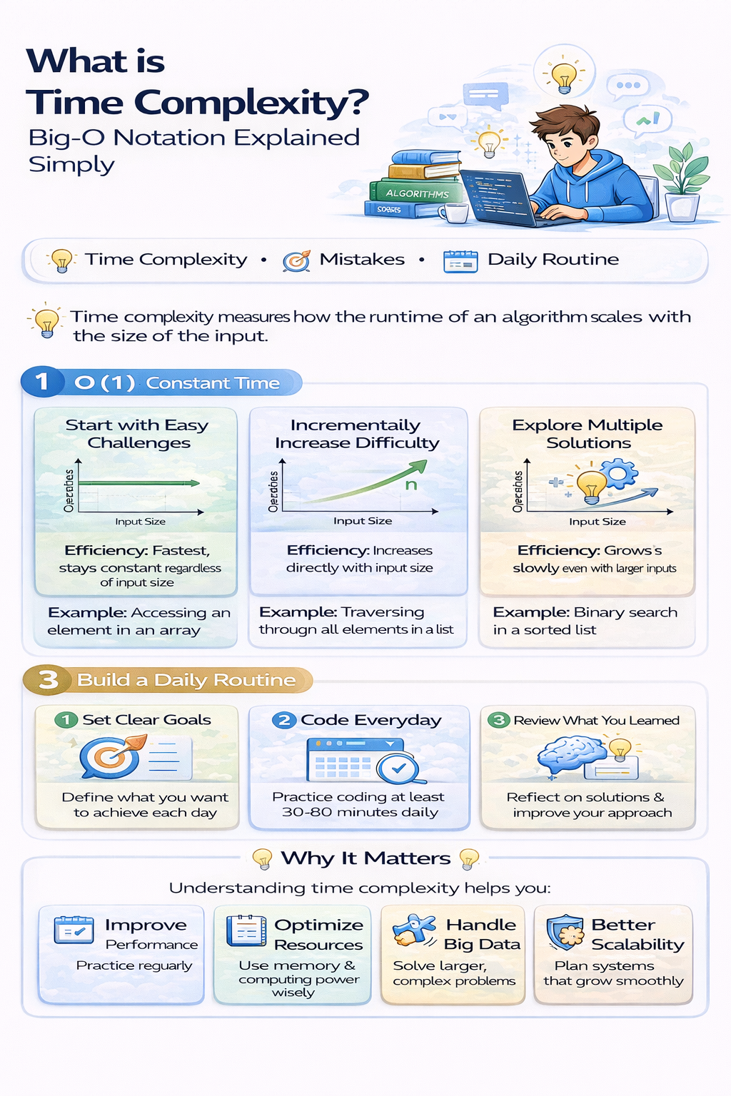 time complexity big o notation O1 On Ologn explained