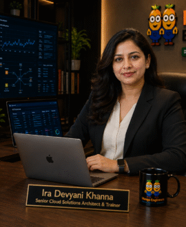 Ira Devyani Khanna senior Cloud Computing trainer at Mango Engineers Jaipur with AWS Azure Google Cloud Kubernetes Terraform and cloud security expertise