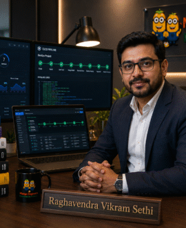 Raghavendra Vikram Sethi senior DevOps trainer at Mango Engineers Jaipur with Kubernetes Docker AWS Jenkins Terraform and CI/CD expertise