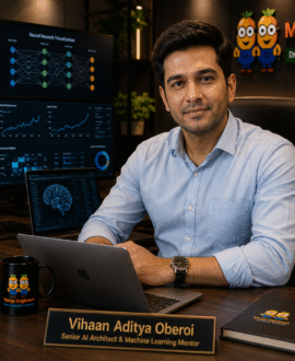 Vihaan Aditya Oberoi senior AI and Machine Learning trainer at Mango Engineers Jaipur with expertise in Python deep learning NLP computer vision TensorFlow PyTorch and MLOps
